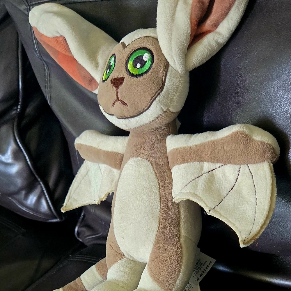 Cute Brown and Cream Plush Bat Toy Momo